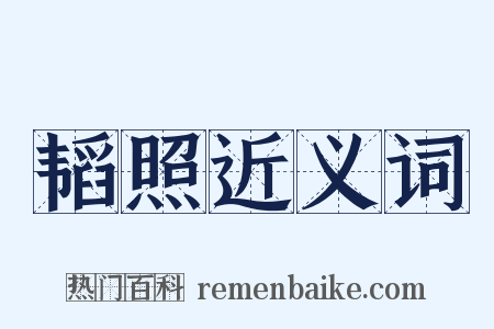 韬照近义词是什么意思的图片